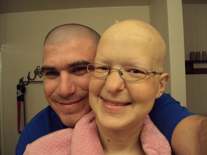 Mr. and Mrs. Considine during Mrs. Considines first chemo treatments.