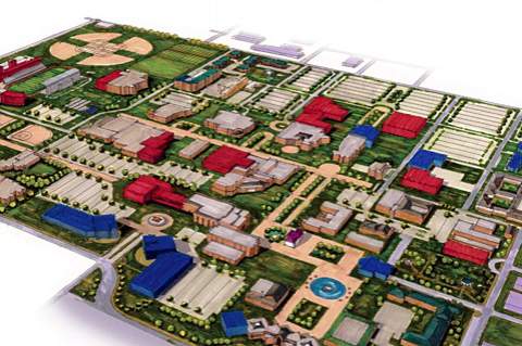 At the public forum on May 20, Broaddus Planning presented a campus development plan for the next five years.
