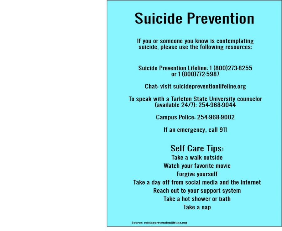 Tarleton Counseling Center offers suicide prevention resources