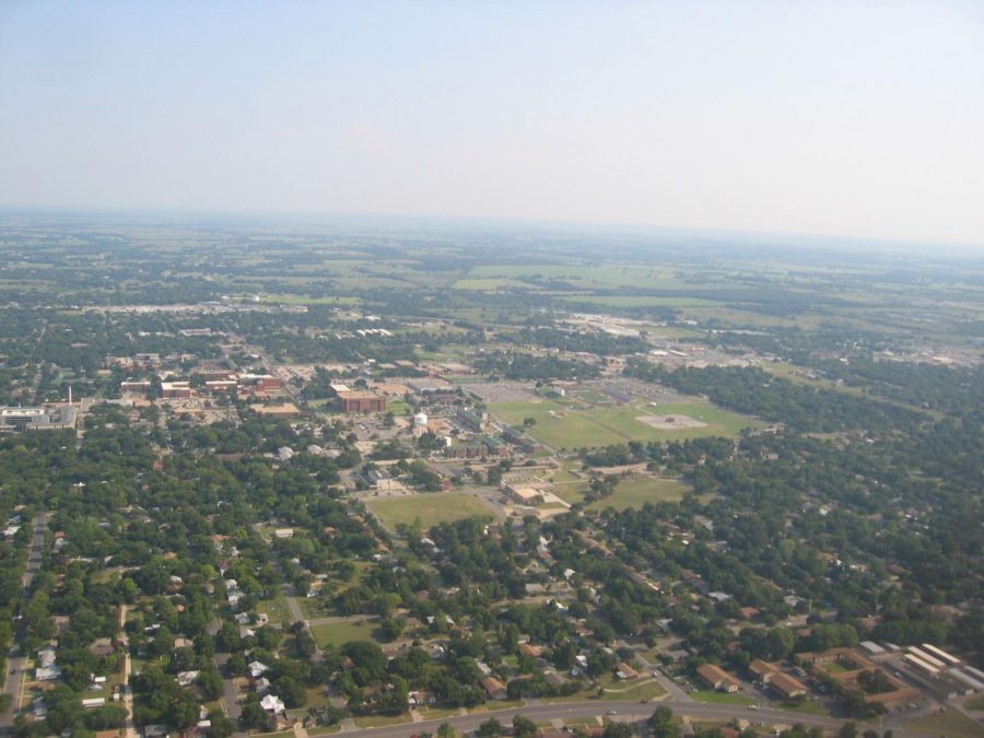 An ariel view of Tarleton State University in 2005.