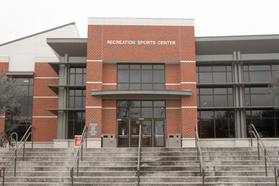 The front view of the Recreation Center at Tarletons campus.