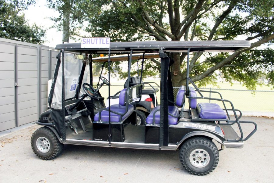 Tarleton’s Police Department offers golf cart rides after 7 p.m. around campus through their TapRide app. 